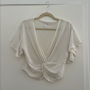 Nordstrom Leith Twist Top S Crop